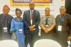 ANWBN National Coordinator with other stakeholders at the ACFTA Roundtable Dialogue in Abuja